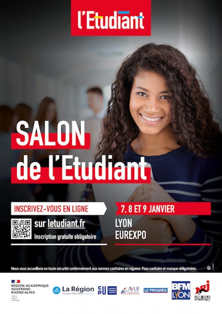 Info Salons Salon de l'étudiant à Lyon 7/8/9 janvier 2022