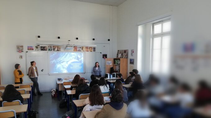 Les élèves de LLCE Italien lors de la présentation du projet par les professeures de l'Université de Turin.jpg